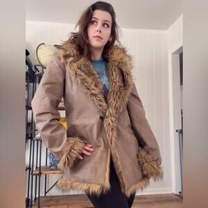 90s penny lane leather coat